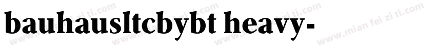bauhausltcbybt heavy字体转换